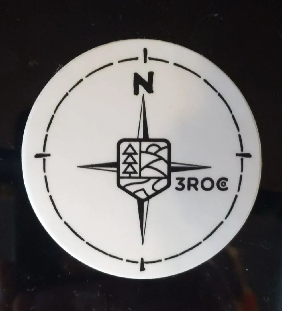 3ROC Compass Sticker – 3 Rivers Outdoor Co