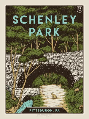 3ROC Parks Poster Print Series - Schenley Park – 3 Rivers Outdoor Co