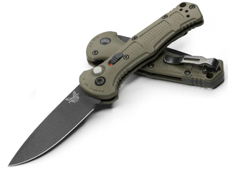 9570BK-1 MINI CLAYMORE, AUTO, DROP POINT