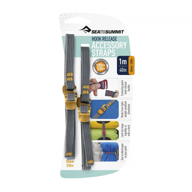 Acc. Straps W Hook Release (Pair) 10 Mm / 3/8 " Webbing
