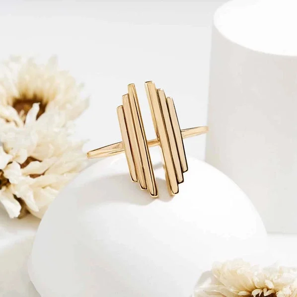 Adjustable Stepped Bar Ring