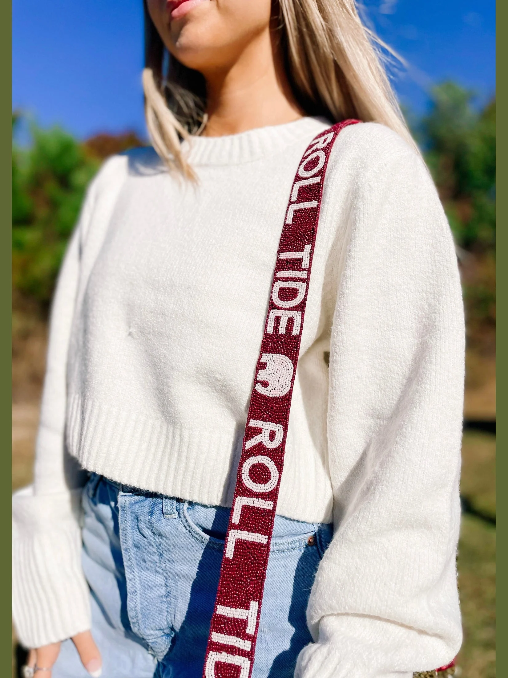 Alabama Beaded Purse Strap