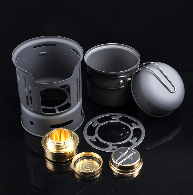 Aluminium Alloy Outdoor Camping Tableware Set