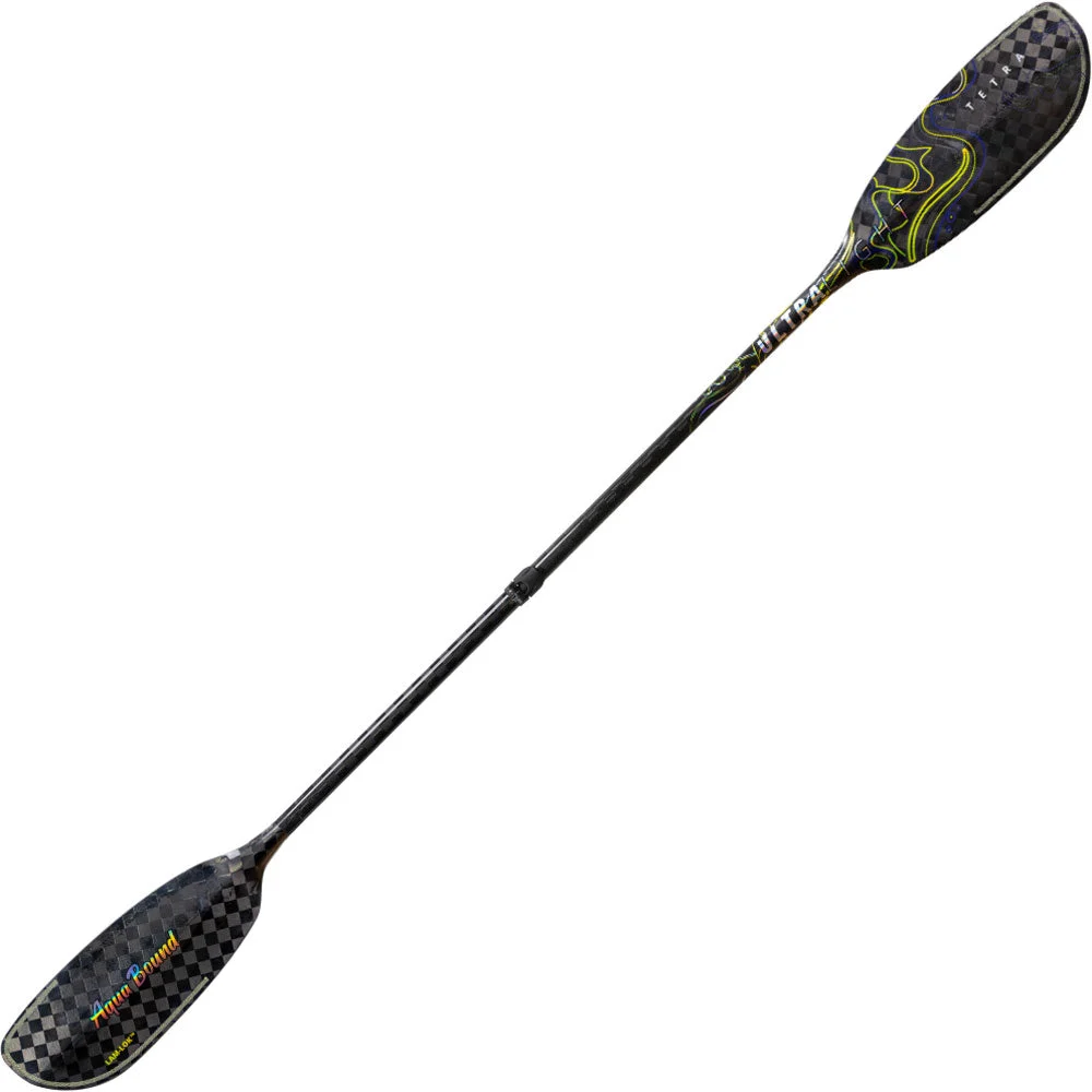 Aqua Bound Ultralight Tetra Carbon Straight Shaft Versa-Lok 2-Piece Kayak Paddle