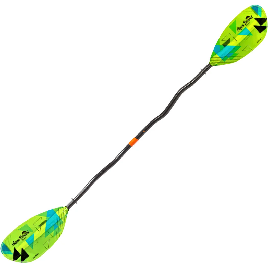 Aqua Bound Whiskey Fiberglass Bent Shaft Posi-Lok 2-Piece Kayak Paddle