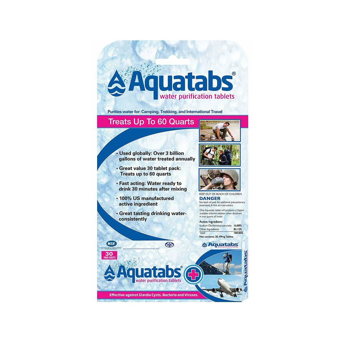 Aquatabs NADCC 30 pack