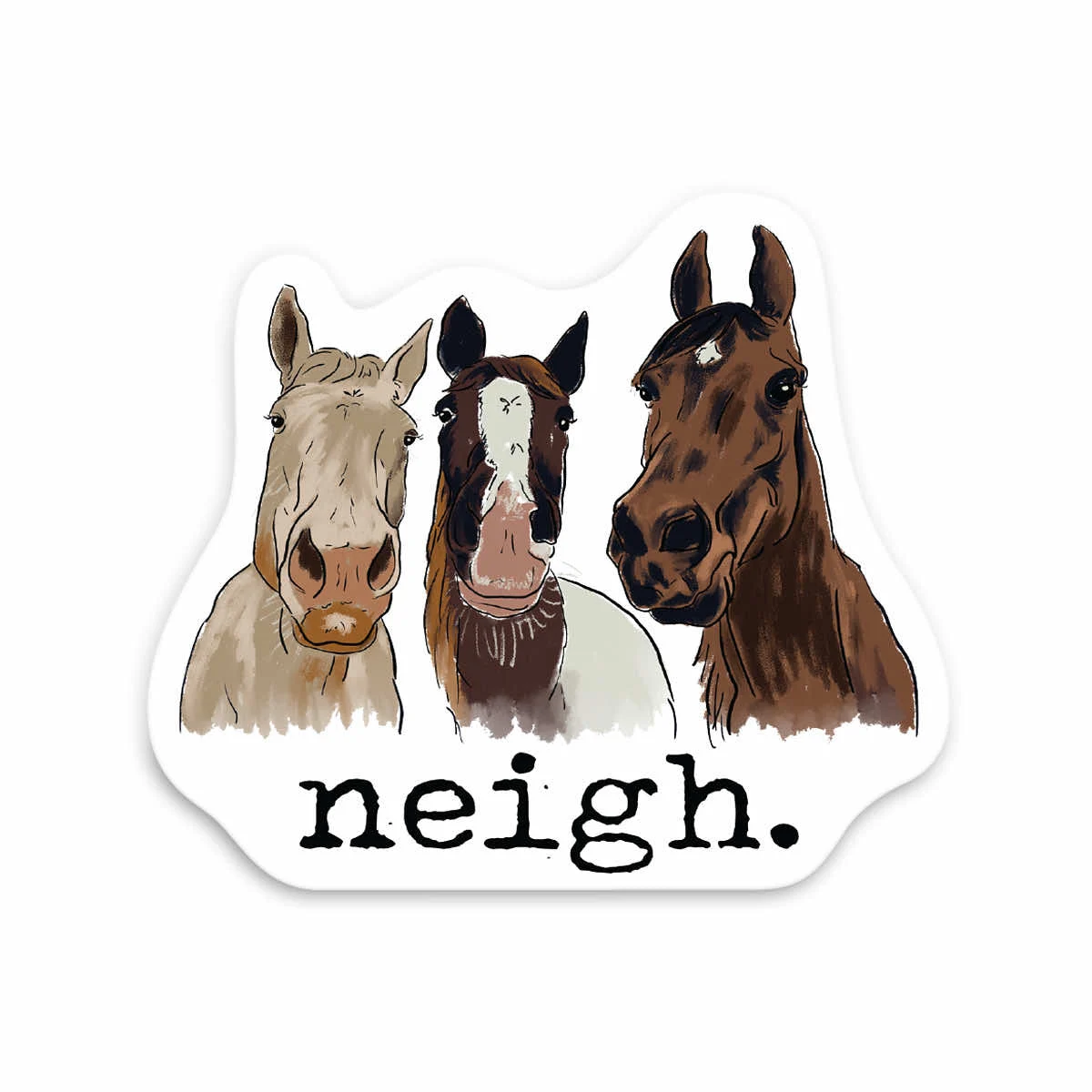 Barefoot Baby Neigh Sticker