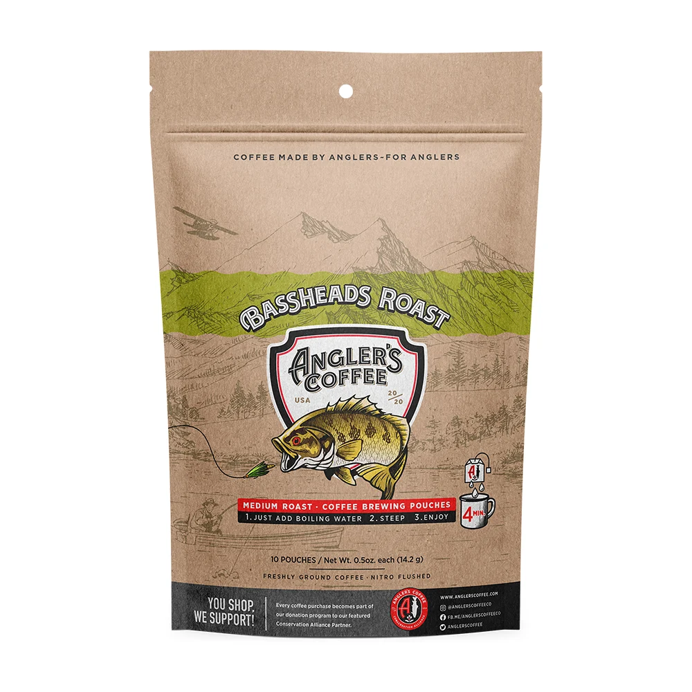 Bassheads Single Serve - Fresh Brew Coffee Pouch - 10 Pack