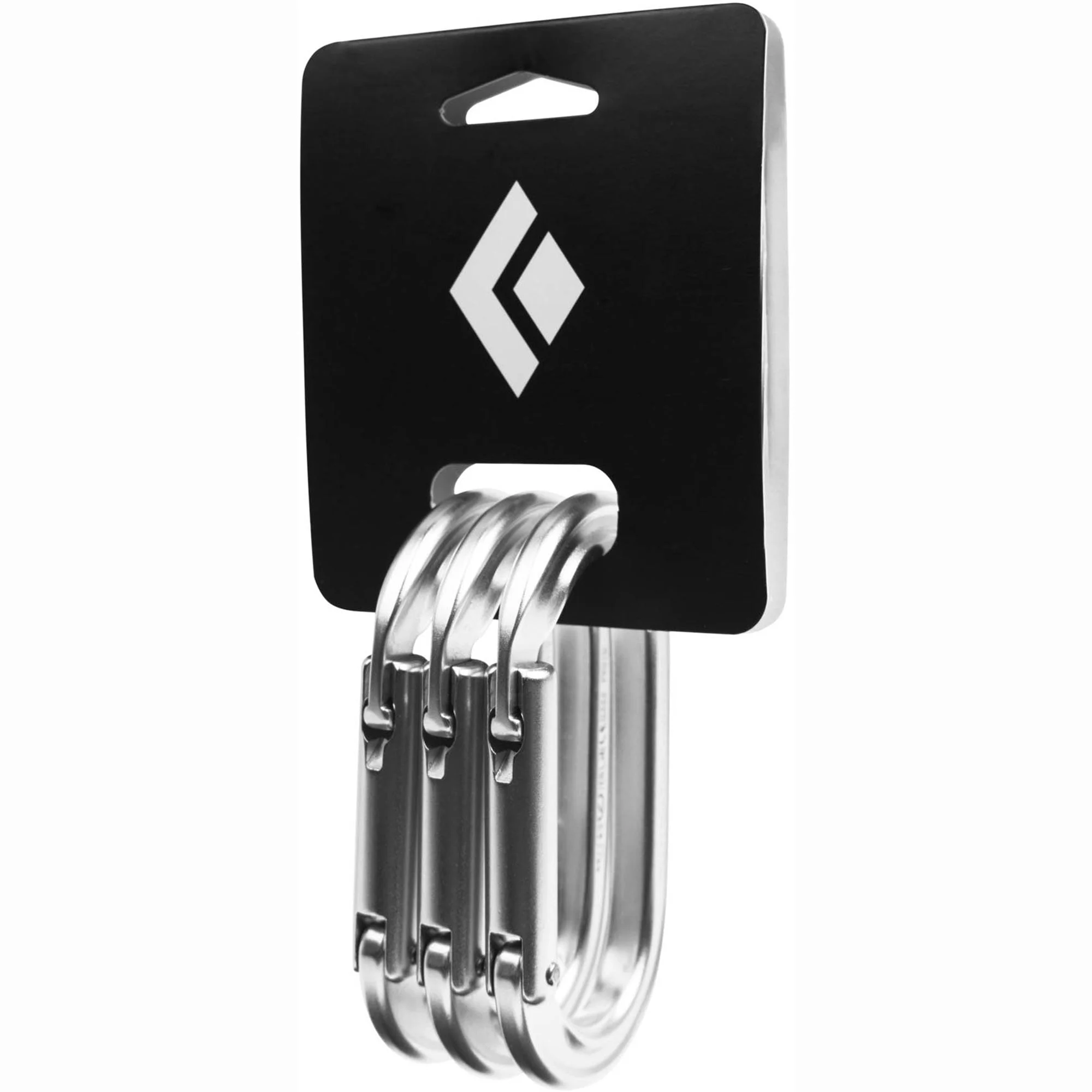 Black Diamond Oval Keylock Carabiner 3-Pack (Closeout)
