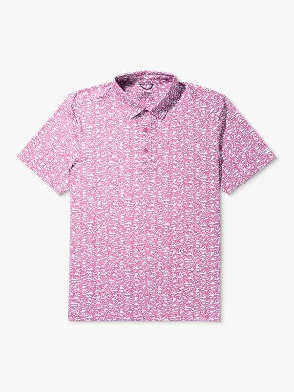 Boatbar Printed Performance Polo Shirt