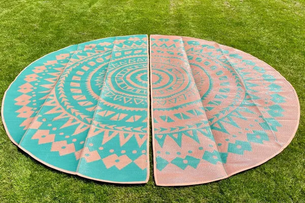 Boho Style Bell Tent Floor Matting Cover | 19' (6M)
