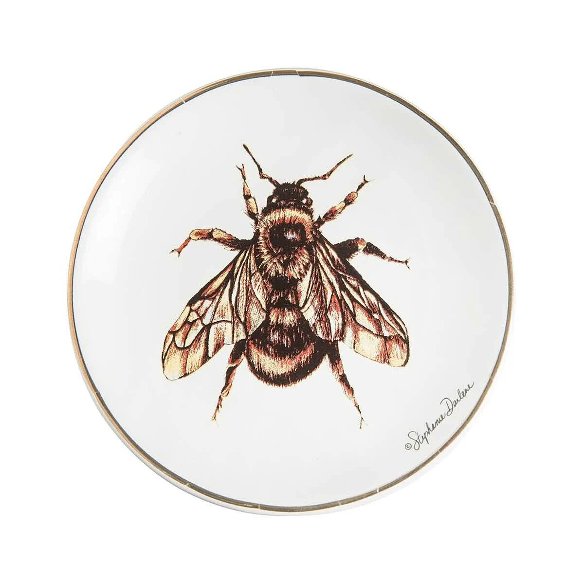 C&F Home Round Bee Trinket Dish