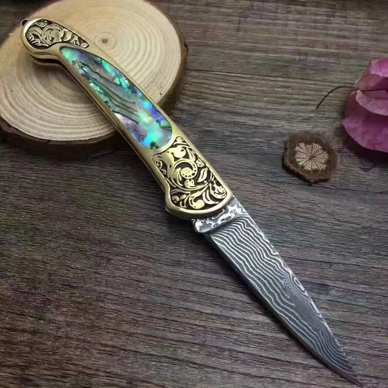 Camping Hunting Folding Survival Combat Knife
