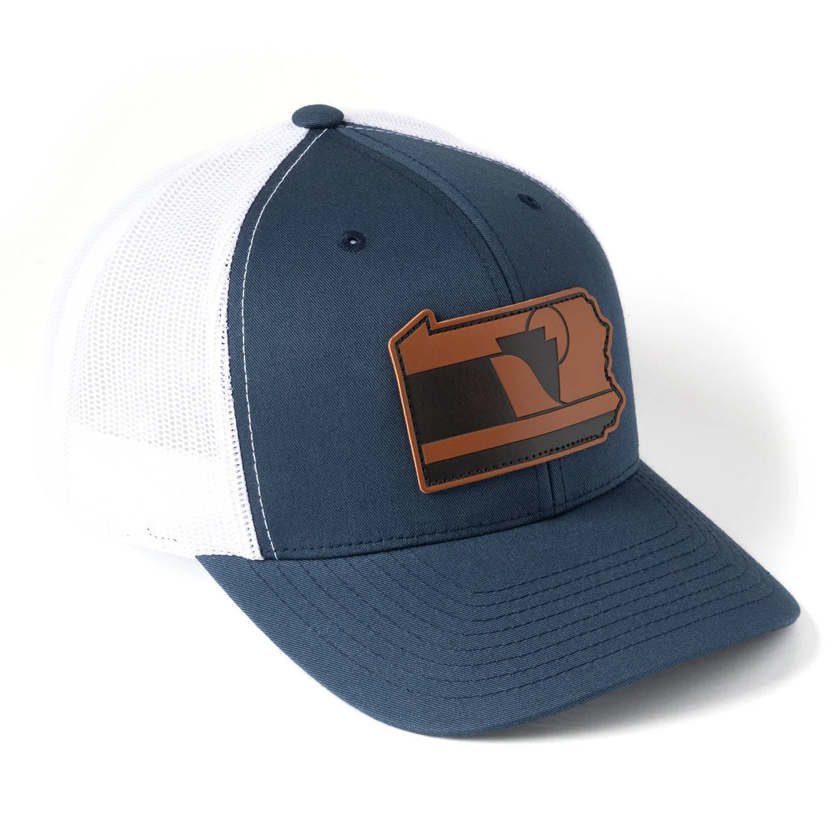 The Carnegie: Pennsylvania Hat | Snapback Trucker Leather Patch Hat – 3 Rivers Outdoor Co