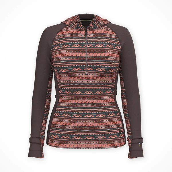 Classic Thermal Merino Base Layer 1/2 Zip Hoodie — Women's