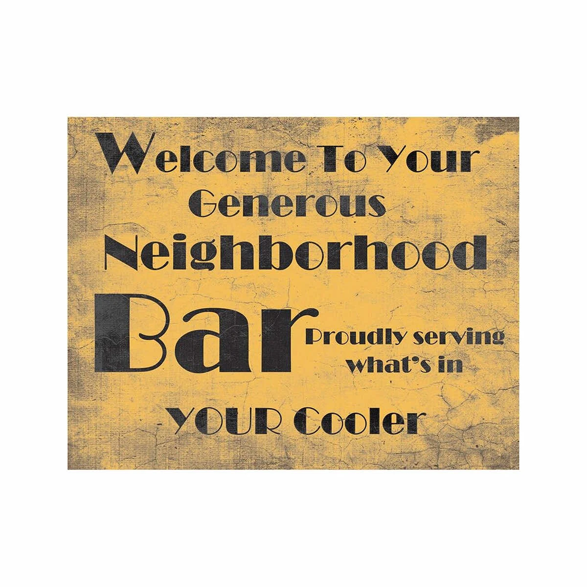 Desperate Enterprises Neighborhood Bar Tin Sign