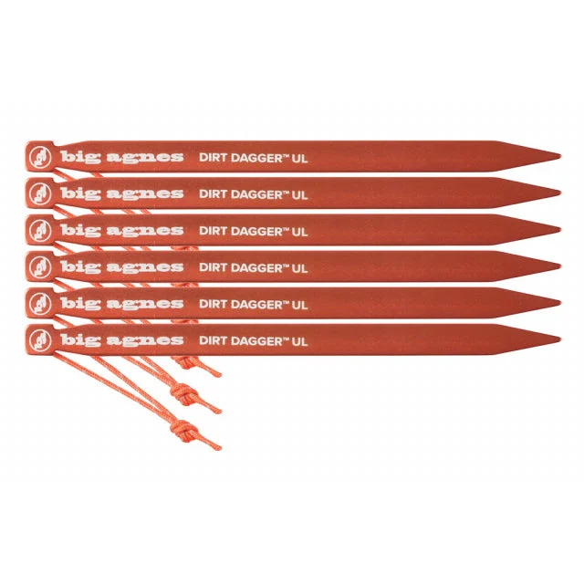 Dirt Dagger Ul 10 Tent Stakes: Pack Of 6