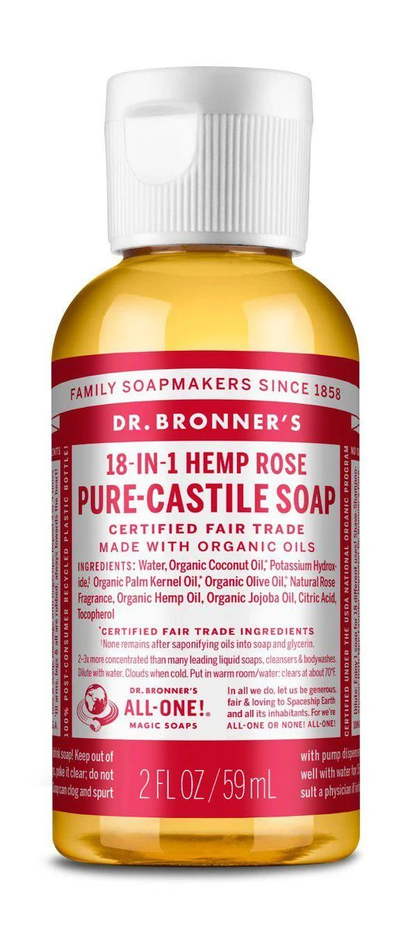 Dr Bronner's Rose Liquid Soap | Miyar Adventures