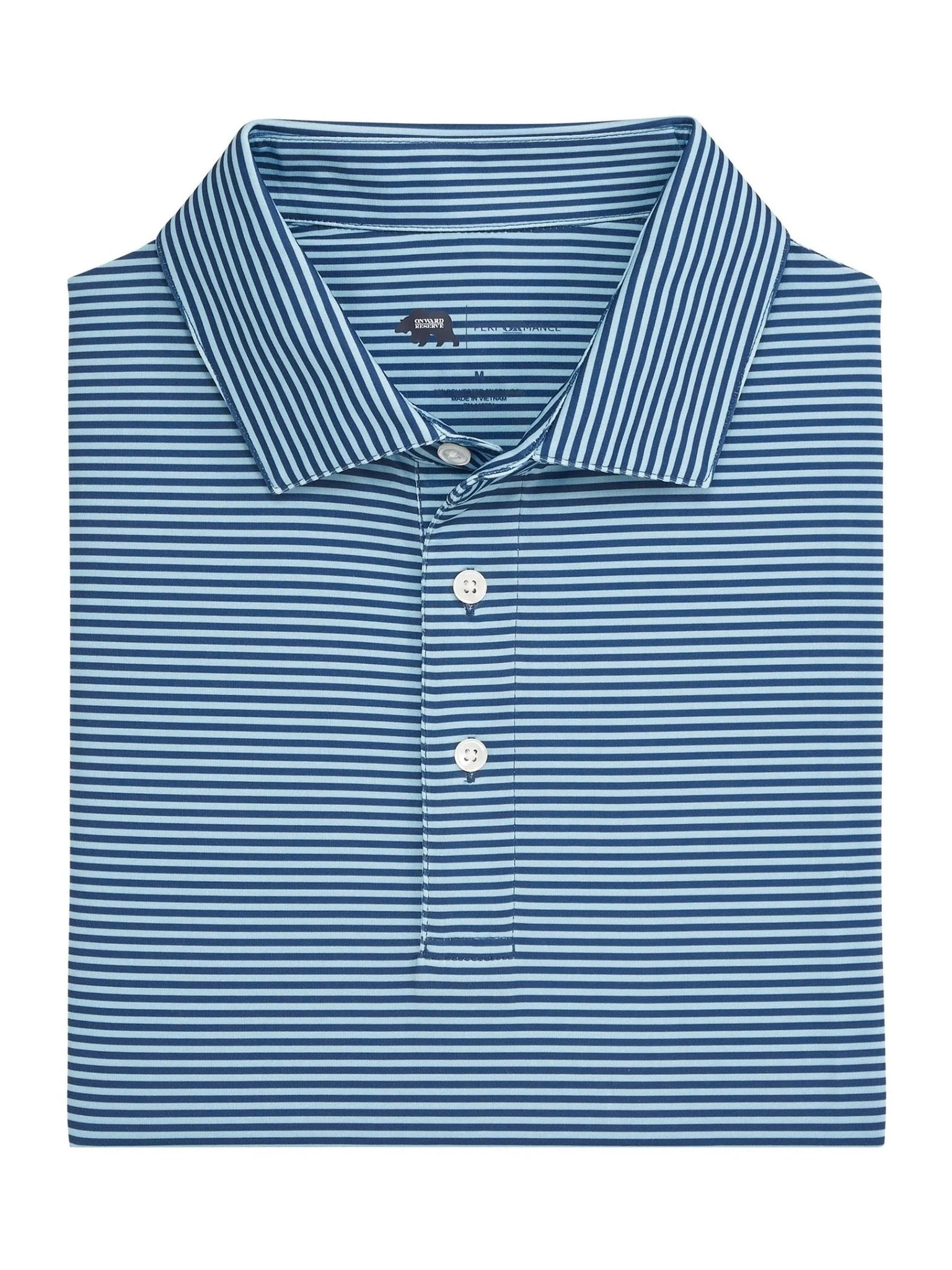 Echo Stripe Performance Polo