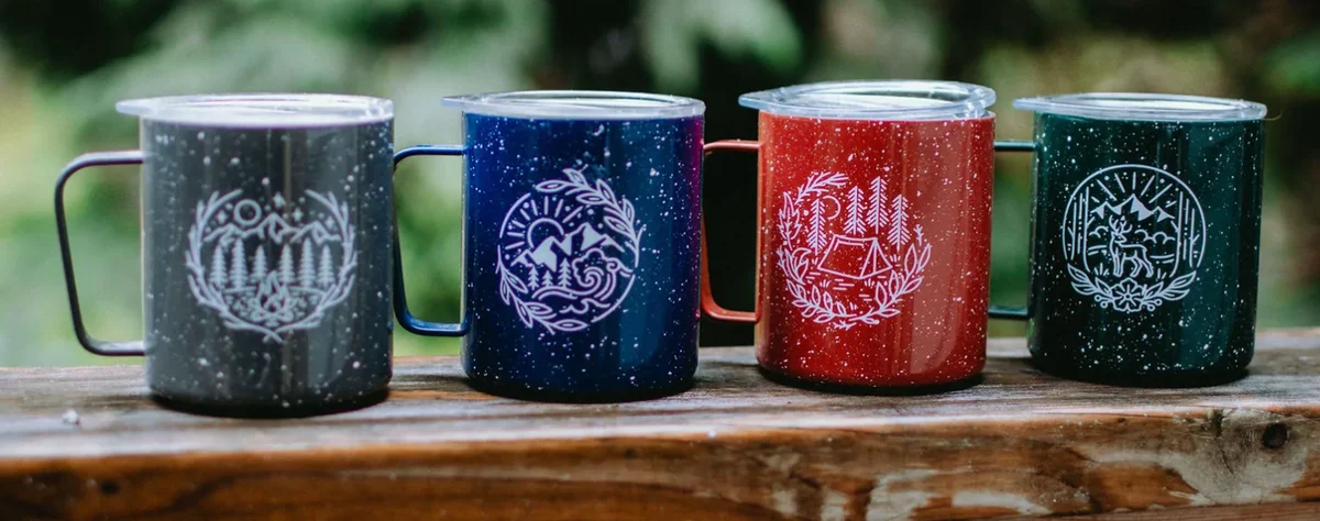 Enamel camp cup – 3 Rivers Outdoor Co