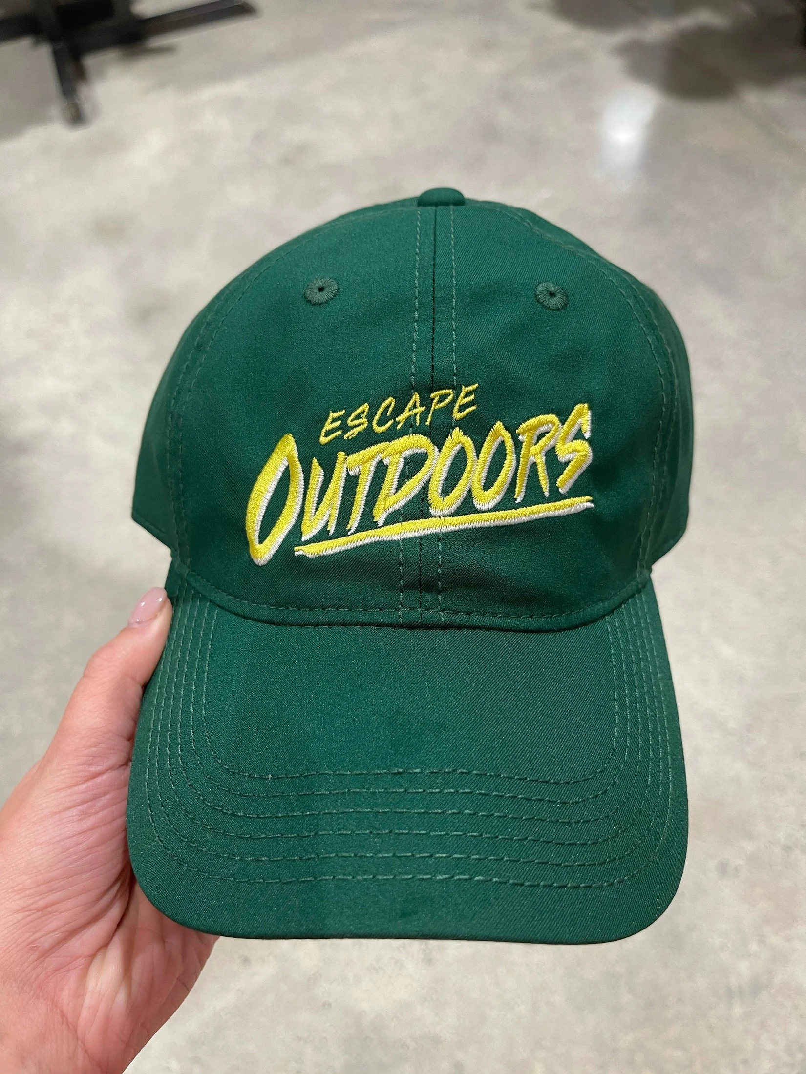 Escape Outdoors Script Hat
