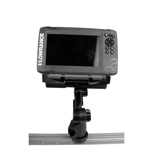 Fish Finder Mount W/locknload Mounting System, Large Rectangular Base, 4 " Ext