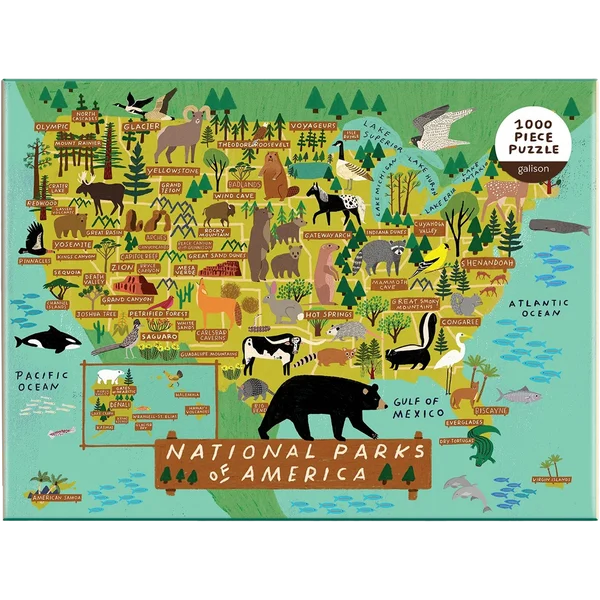 Galison National Parks of America 1000 Piece Puzzle