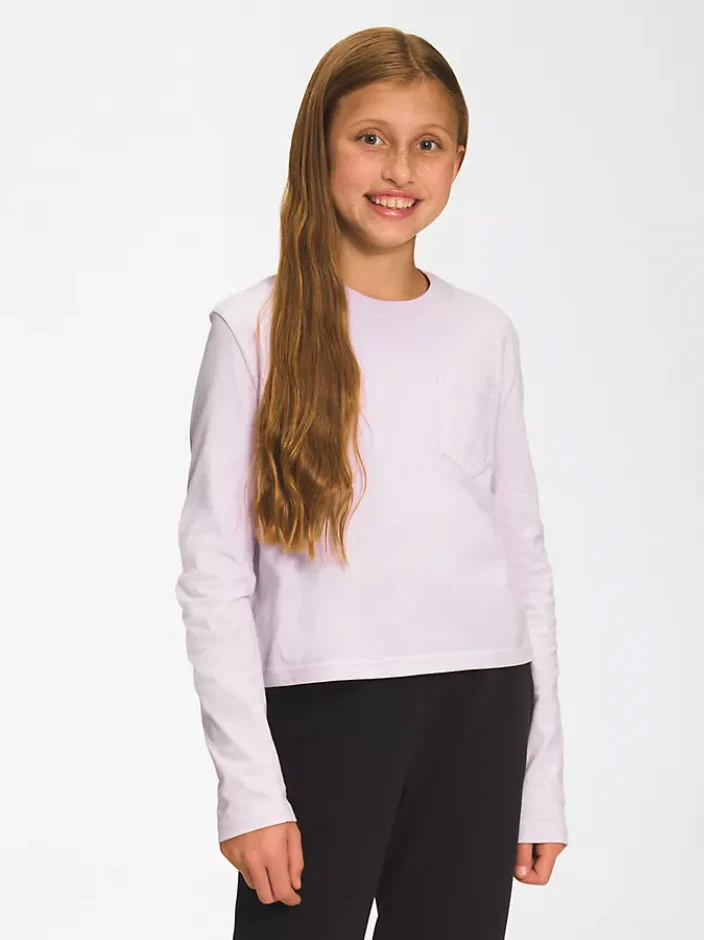Girls’ Long-Sleeve Boxy Tee