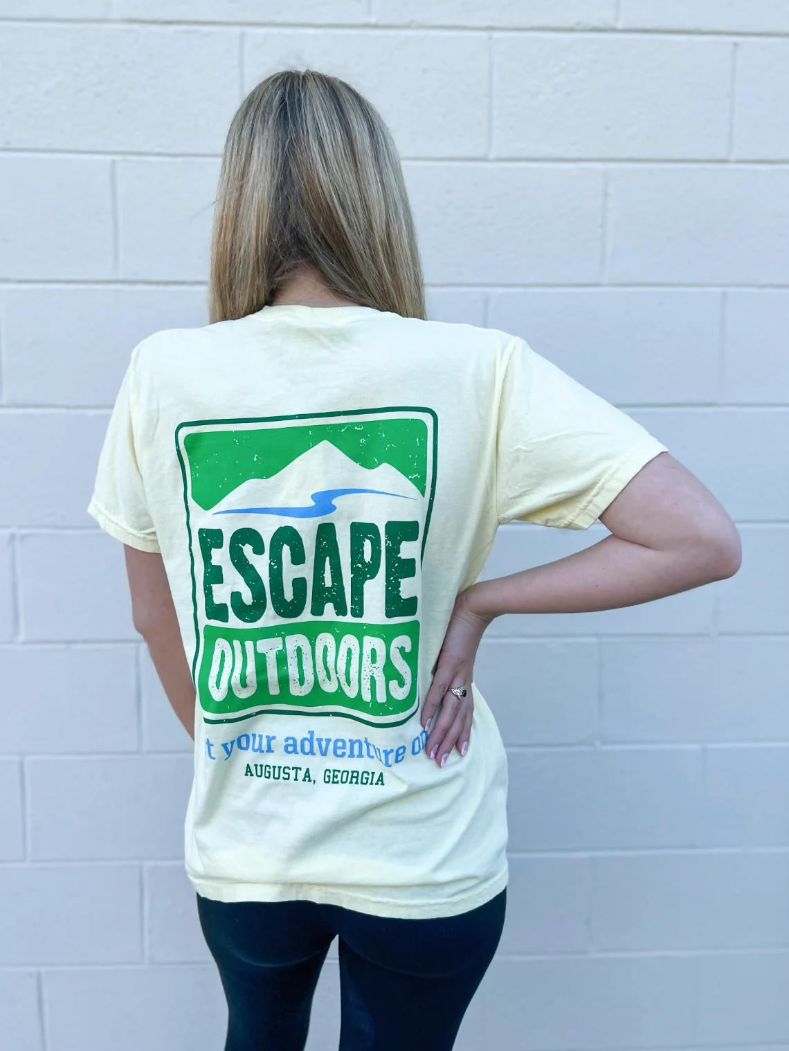 Green Logo SS Escape Pocket Tee