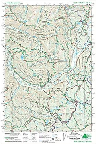 Green Trails Blue Lake WA No. 334 | Miyar Adventures