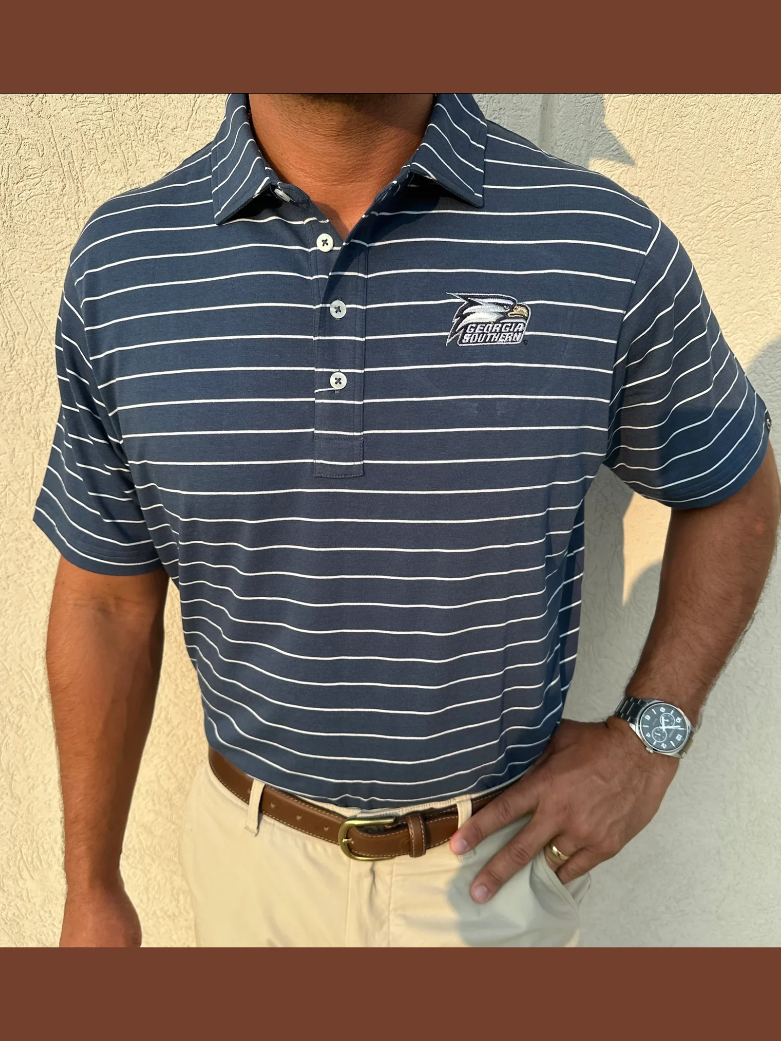 GSU Camellia Cotton Lyocell Polo