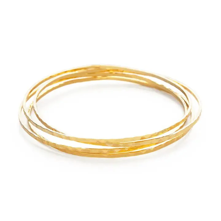 Hammered Bangles