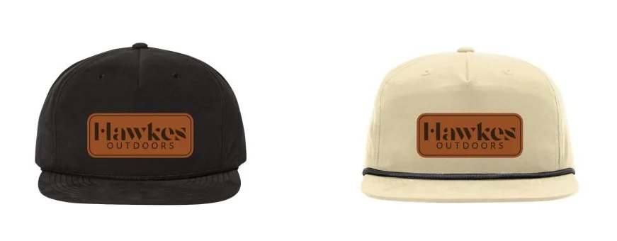 Hawkes Outdoors Leather Patch Cap