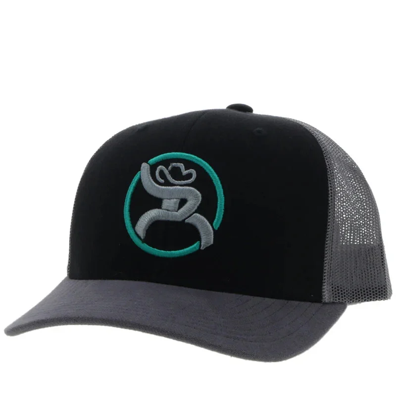 Hooey - "Strap" Roughy Black/Grey Hat