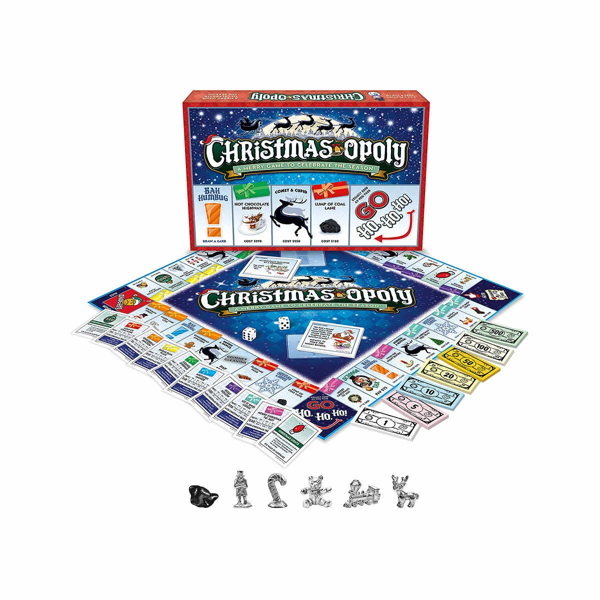 Late for the Sky Christmas-opoly Game