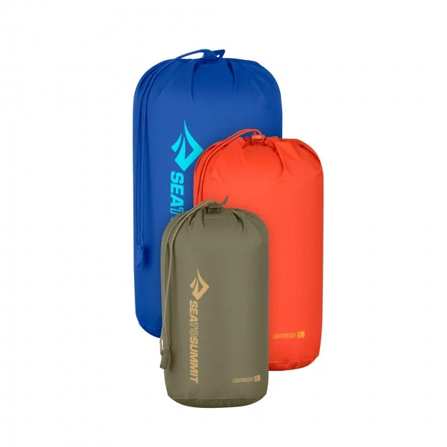 Lightweight Stuff Sack Set Multi 3-sack [1] 3l Blue, [1] 5l Yellow, [1] 8l Orange