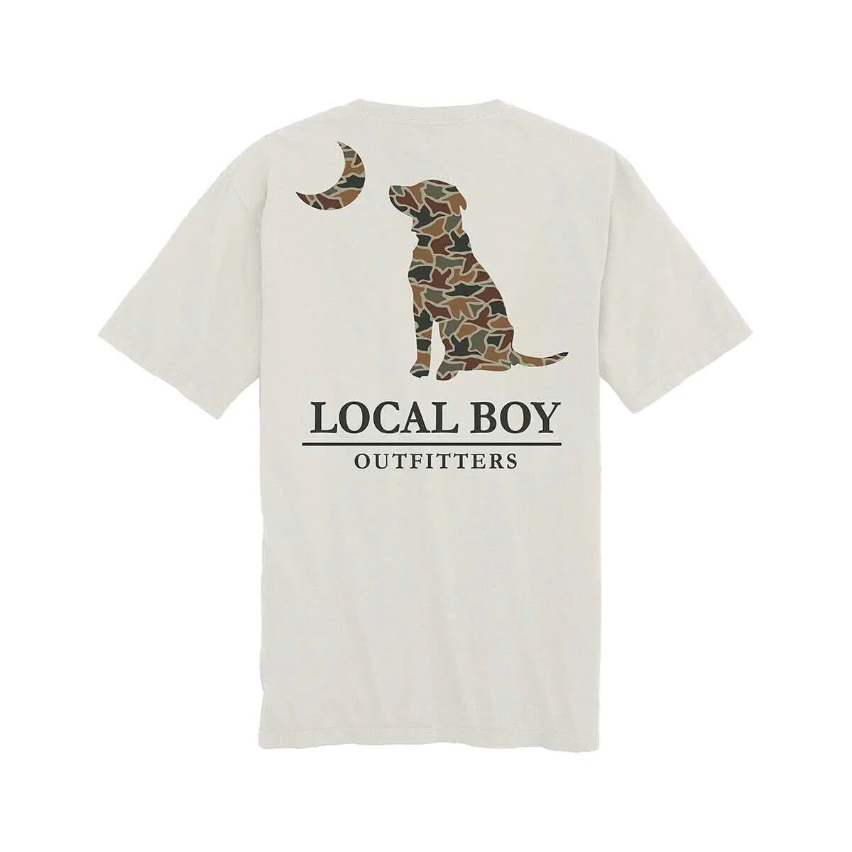 Local Boy Outfitters Toddler Duck Camo Dog & Moon Short Sleeve T-Shirt