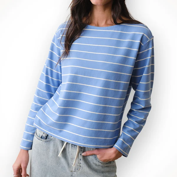 Luxe Sueded Mariner Tee — Women's