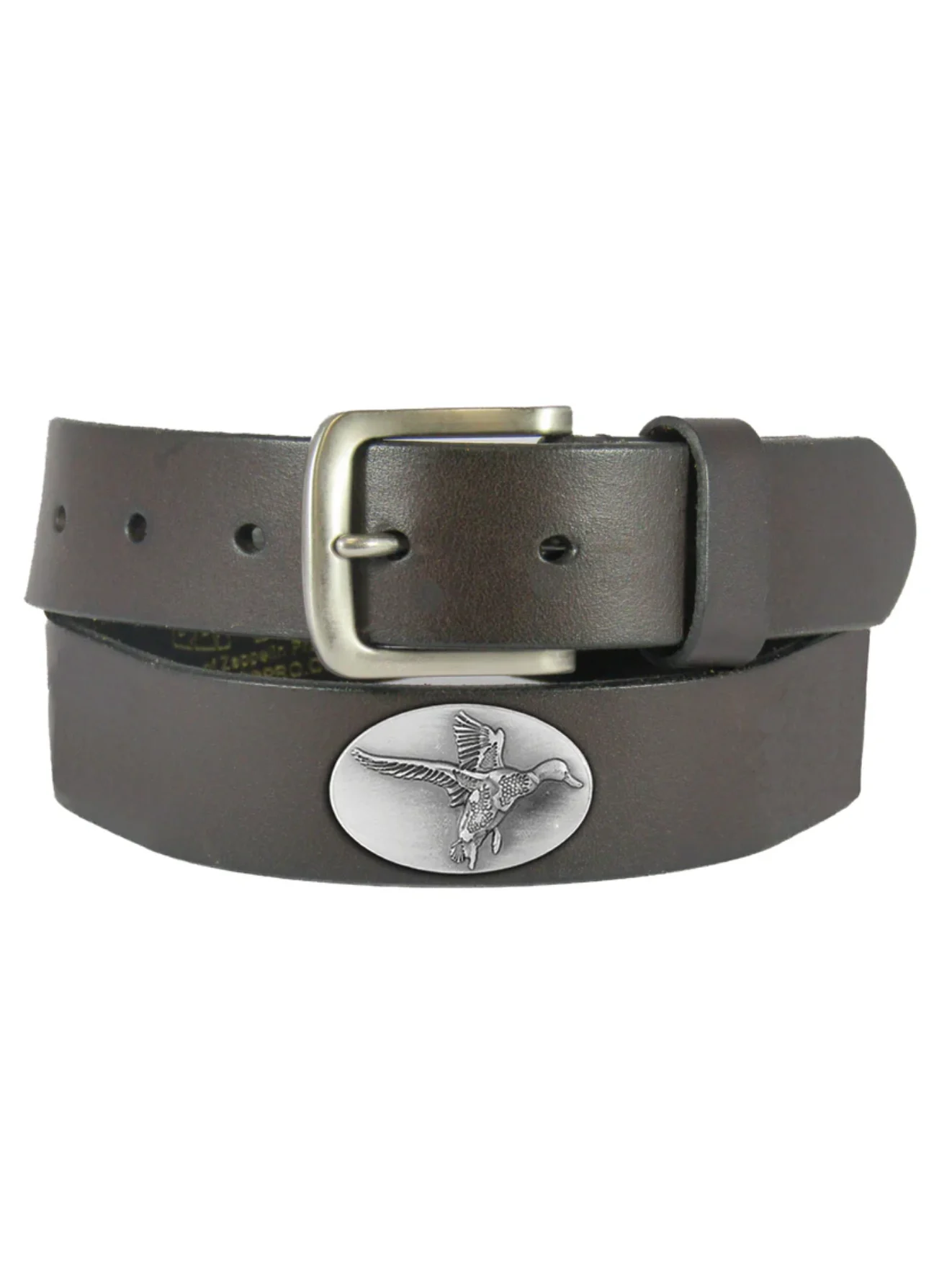 Mallard Brown Leather Concho Belt