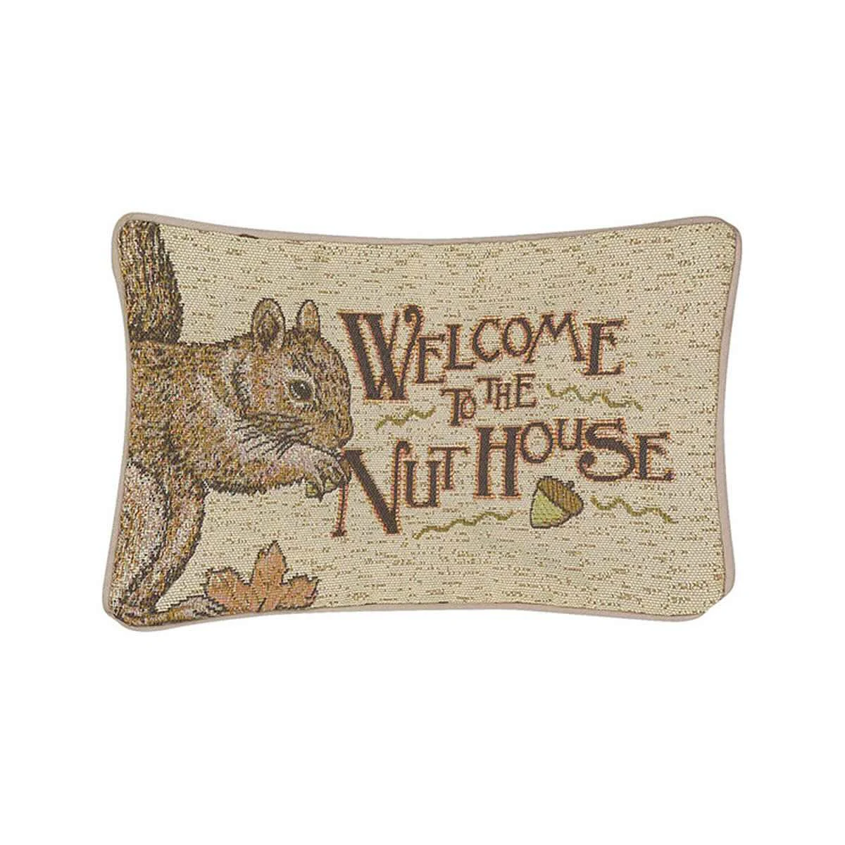 Manual Woodworkers & Weavers Acorn Gap Word Pillow