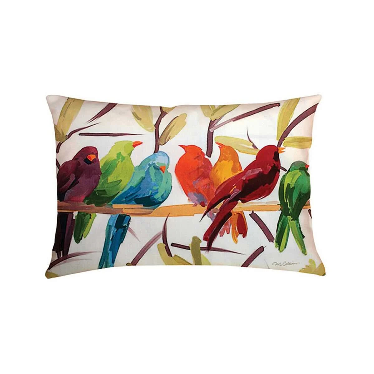 Manual Woodworkers & Weavers Flocked Together Climaweave Pillow
