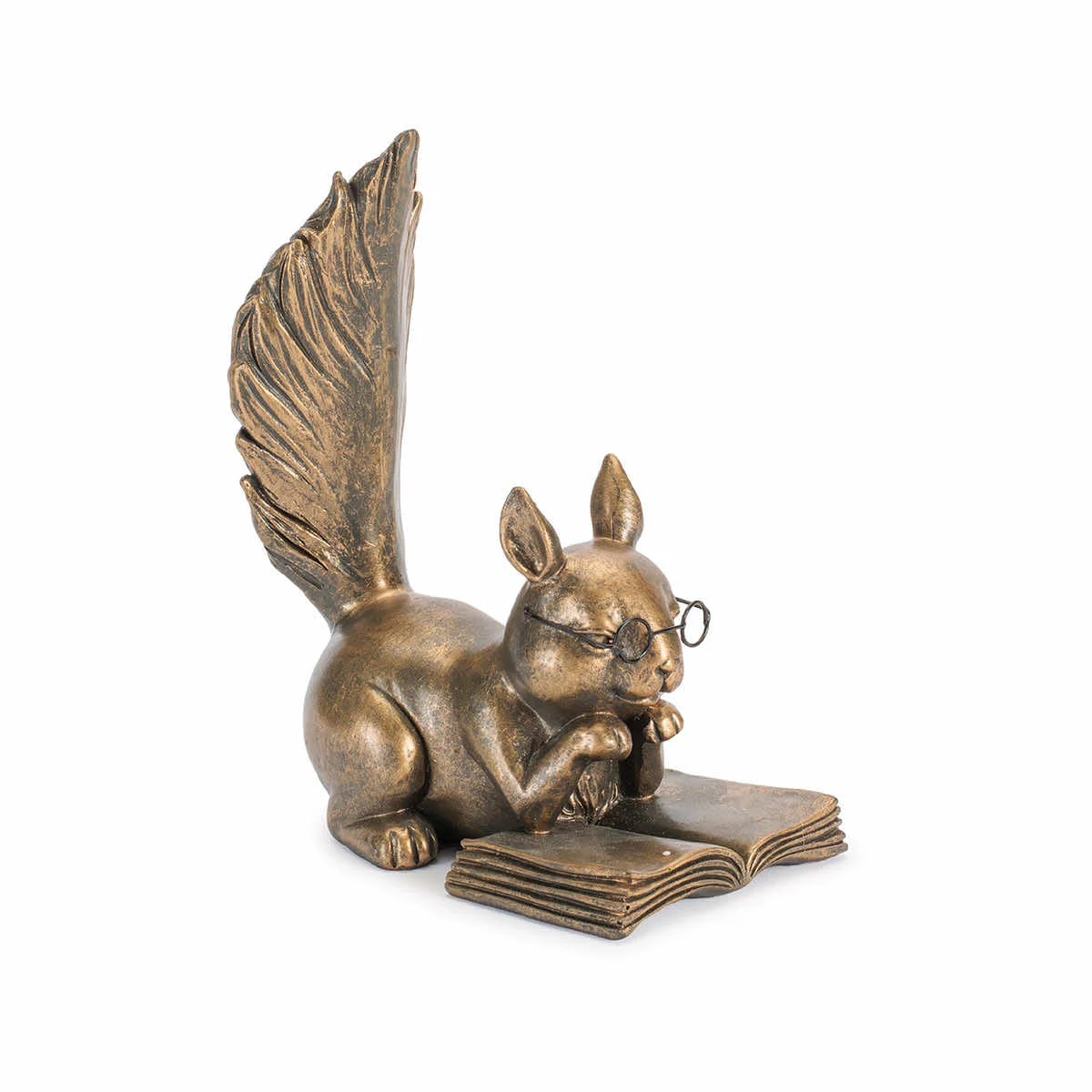 Melrose Squirrel Reading Figurine