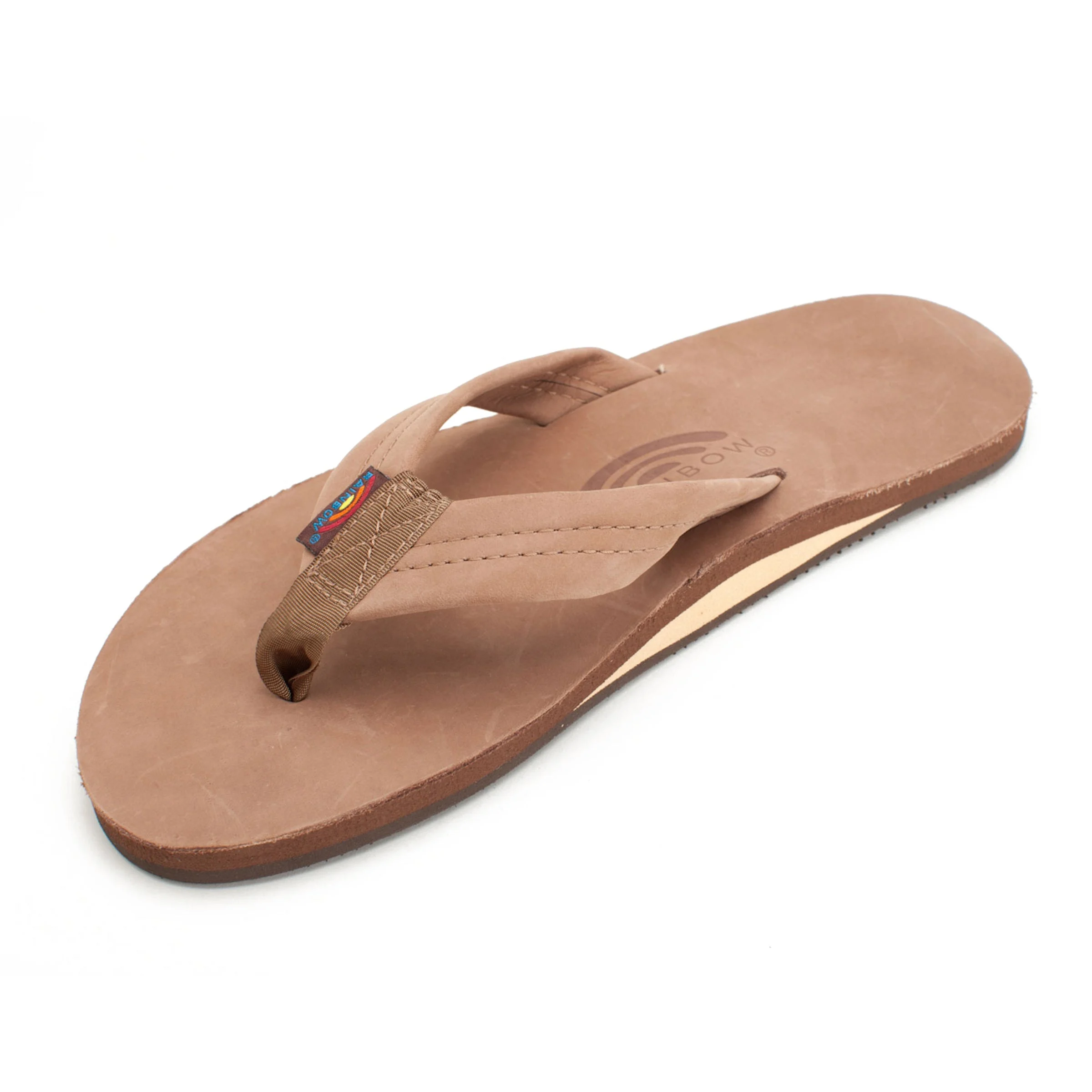 Men's Single Layer Premier Leather with Arch Support 1" Strap