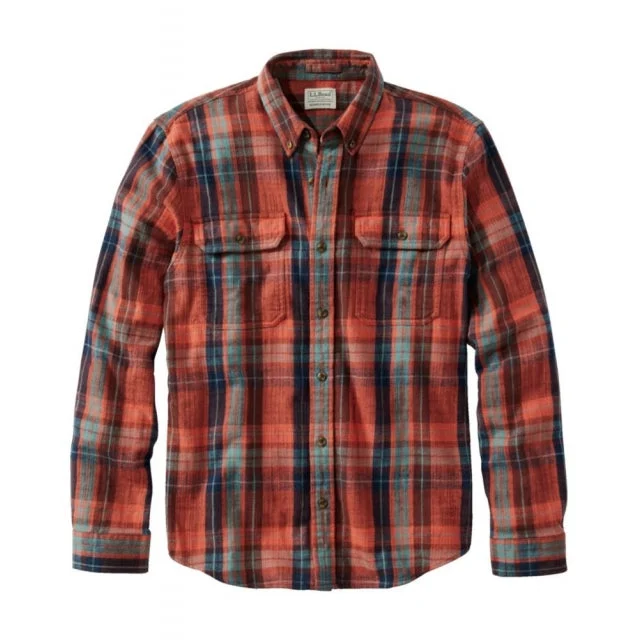 Mens 1912 Field Flannel Shirt Slightly Fitted Plaid Regular
