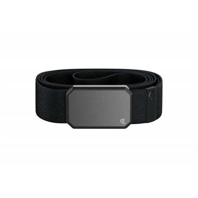 Mens Belt Black Gun Metal