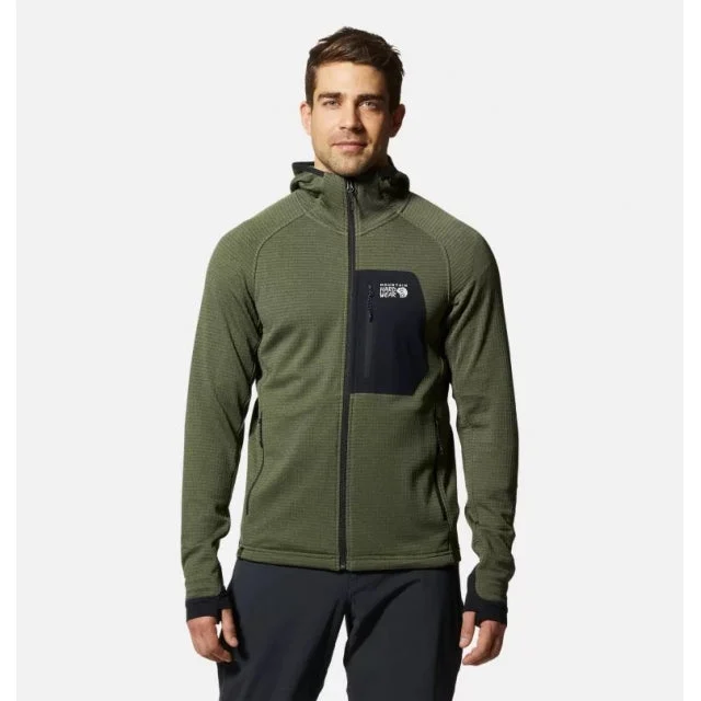 Mens Polartec Power Grid Full Zip Hoody