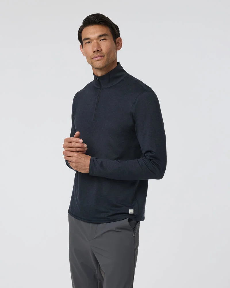 Mens Ponto 1/2 Zip Mock Neck