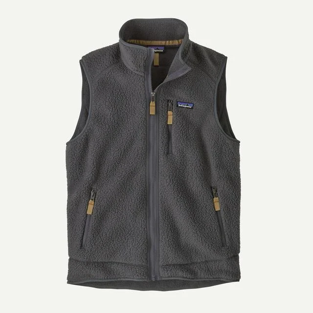 Mens Retro Pile Vest