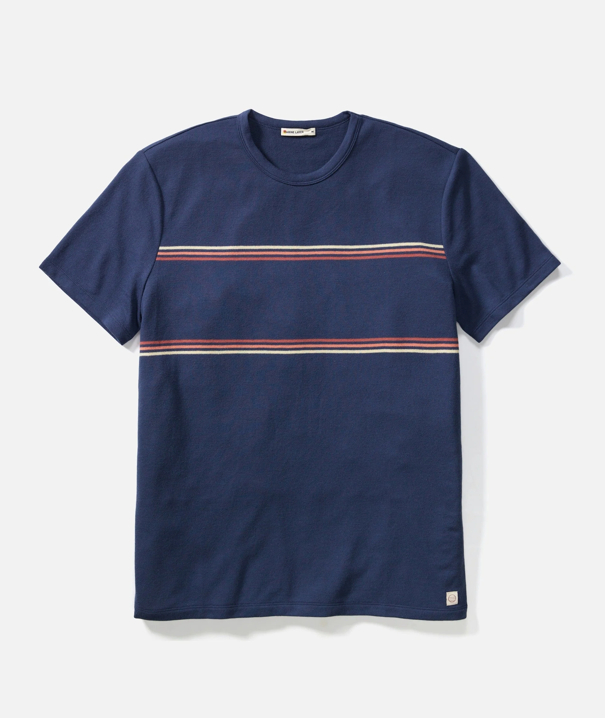 Mens Signature Jacquard Crew Tee