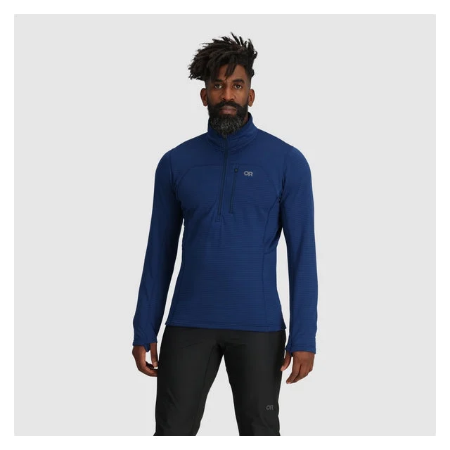 Mens Vigor Grid Fleece Half Zip
